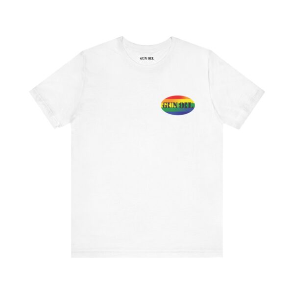 Gun Oil® Oval Rainbow Pride T-Shirt - Image 5