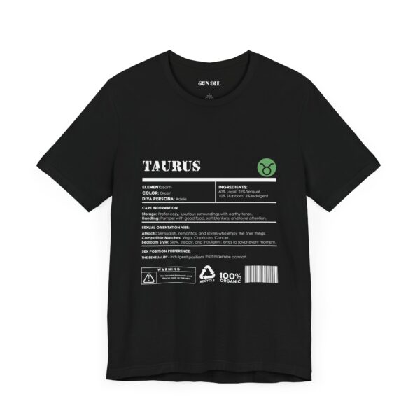 Taurus Ingredients  Horoscope Tee - Image 3